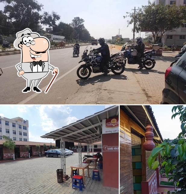 The outside part is an important feature of Hotel Halli Nanasu