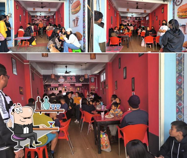 The interior of K2 Fast Food Restaurant