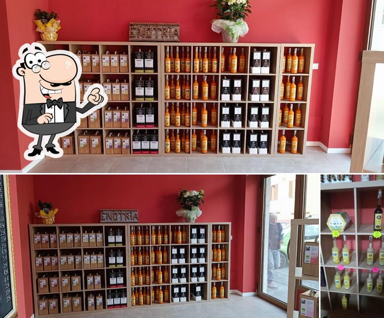 Vineria Enotria-Vino sfuso-Enoteca si caratterizza per la interni e cibo