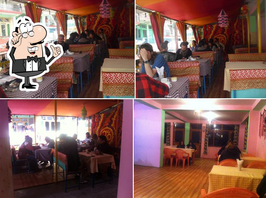 The interior of Chauhan Roof Top restaurant