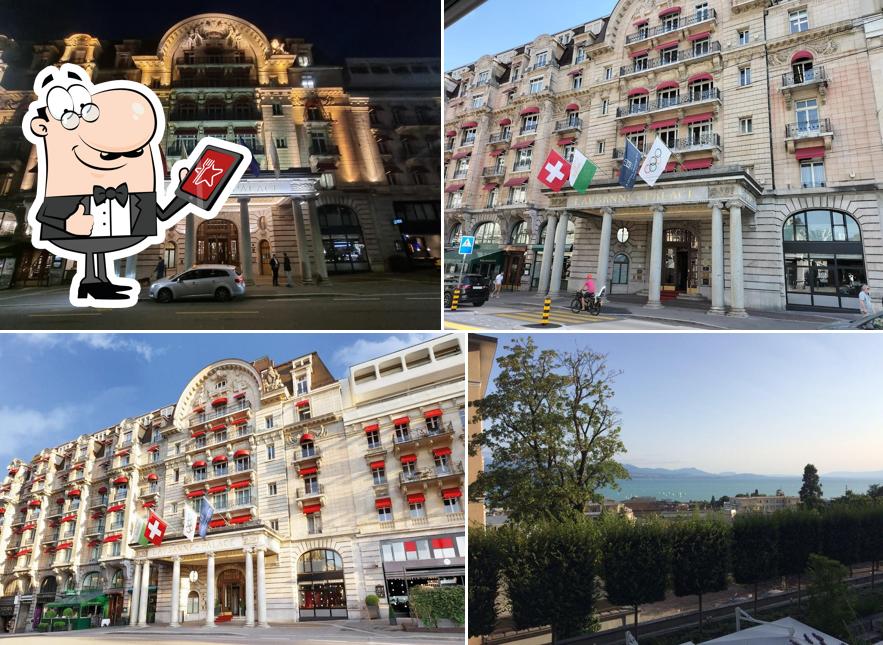 Gli esterni di Lausanne Palace