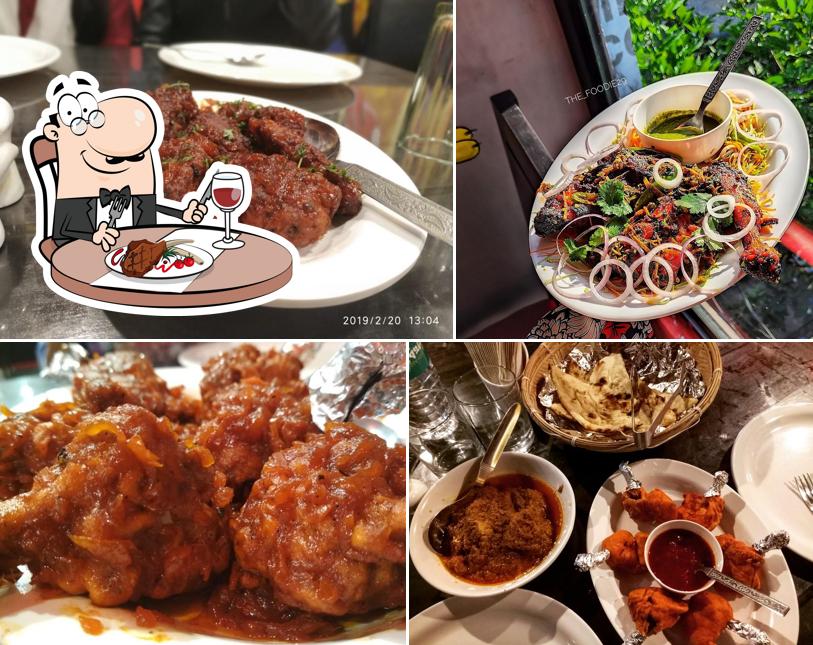 Enjoy the selection of meat dishes