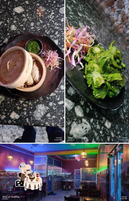 Among different things one can find food and interior at Apanjan Restaurant