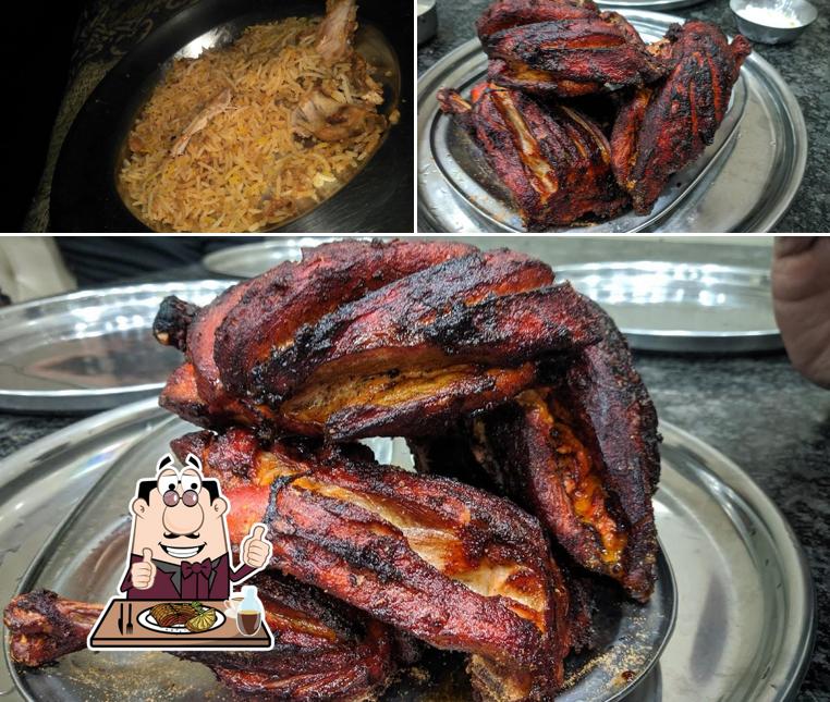 Order meat dishes at ARBAAB RIYAN HOTEL