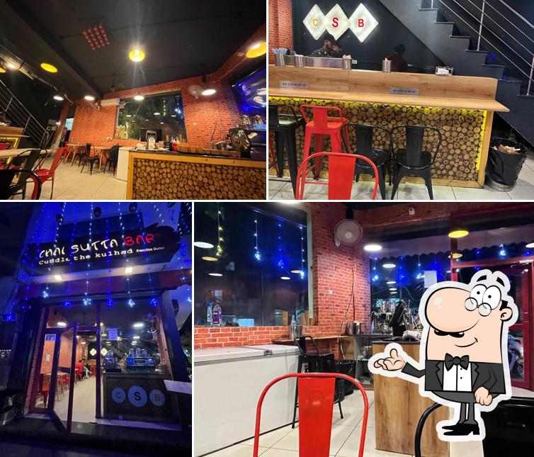 Take a seat at one of the tables at Chai Sutta Bar