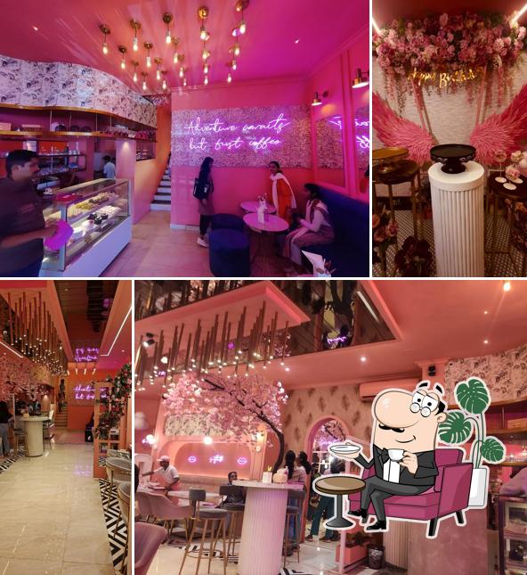 Check out how lavesta pink cafe looks inside