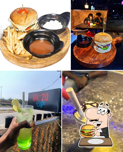 Hamburger at 04:20 cafe