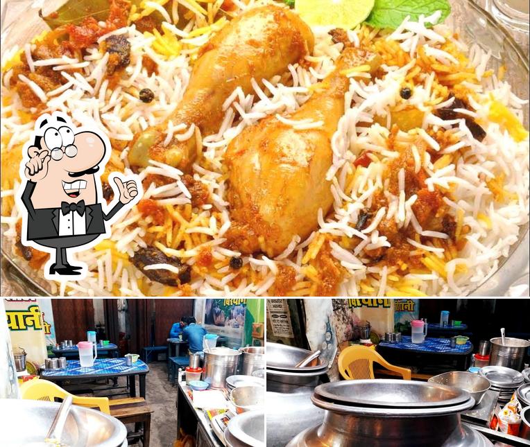 Among different things one can find interior and food at Muradabadi Shahi Biryani