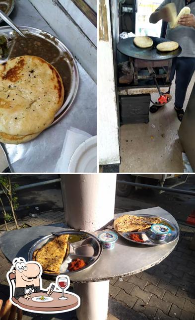 This is the picture showing food and interior at Neelkanth Eating Corner