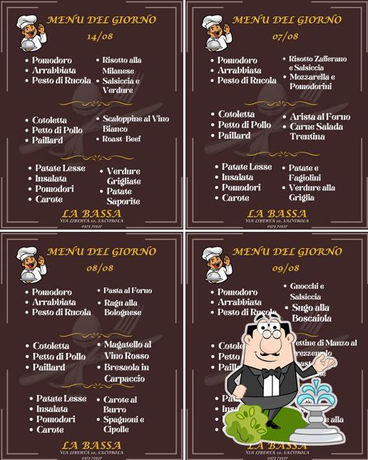 Gli esterni di Trattoria La Bassa