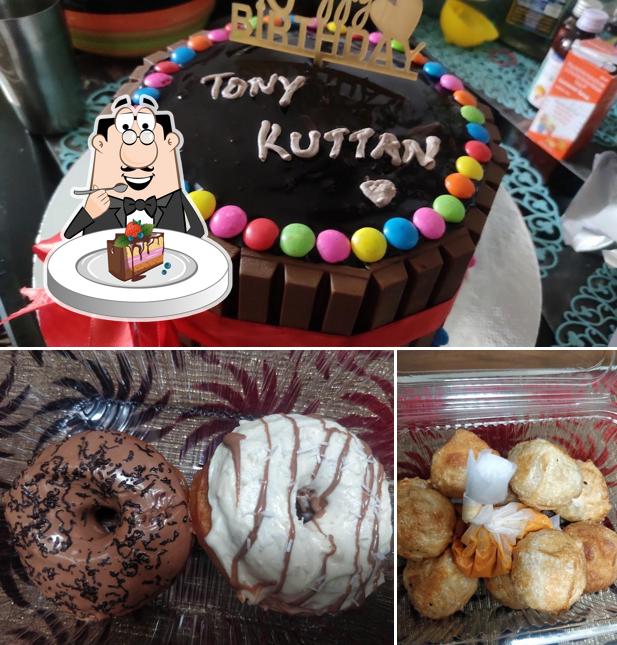 Chocolate cake at A J Foods