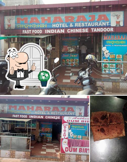 The image of exterior and food at HOTEL MAHARAJA