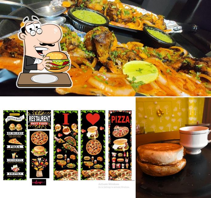 Order a burger at I love Pizza