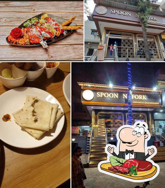Get meat dishes at SPOON N FORK