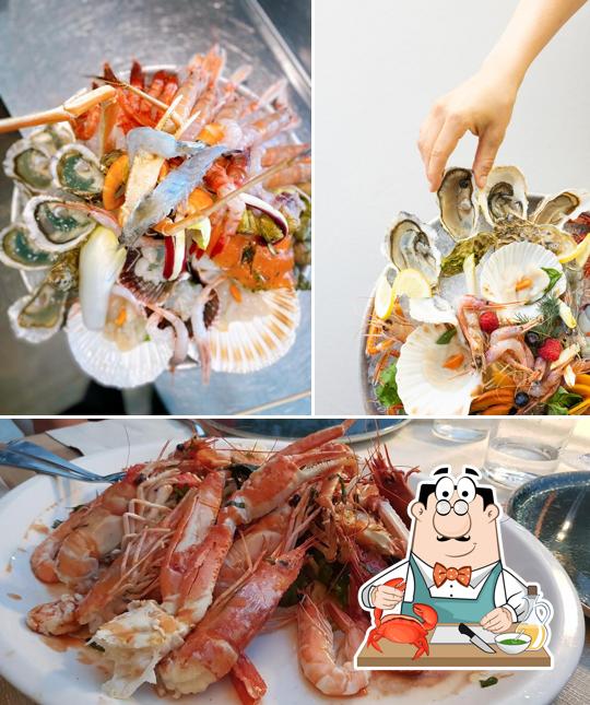 I clienti di Ristorante Tobago possono avere diversi prodotti di cucina di mare
