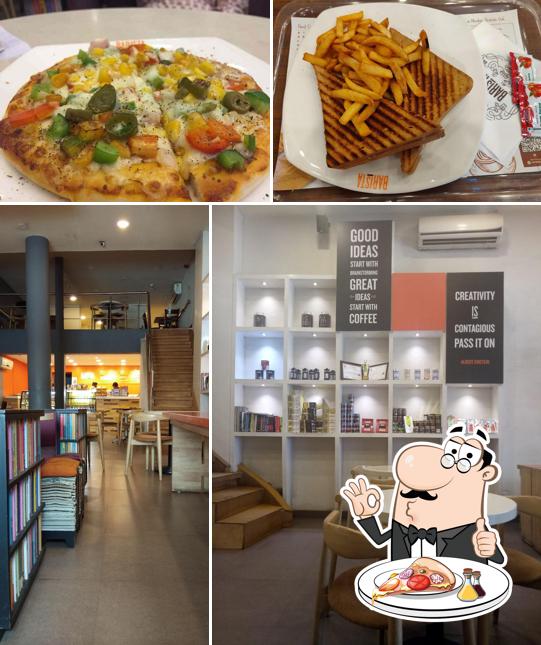 Order pizza at Barista