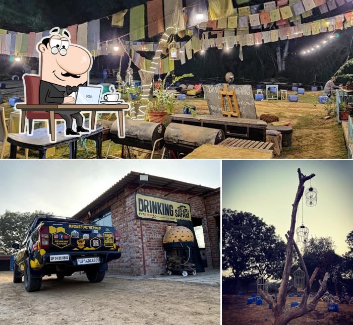 The interior of Drinking Safari PitStop Gurugram