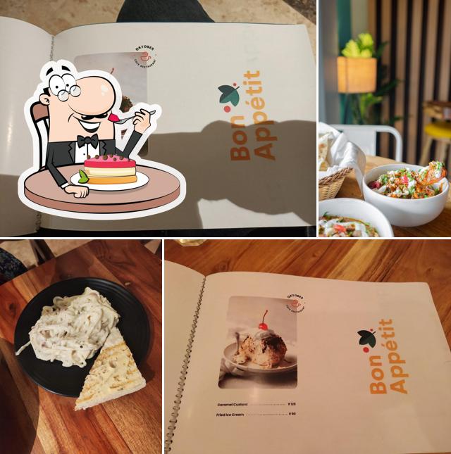 Cafe Oktober provides a selection of desserts