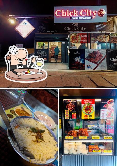 Check out the photo showing food and interior at Chick City Family Restaurant