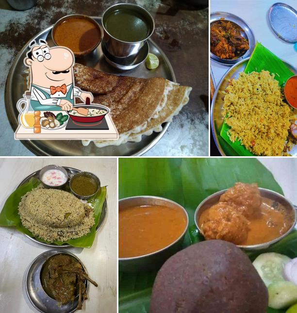 Fried rice at Karnataka Hindu Military Hotel
