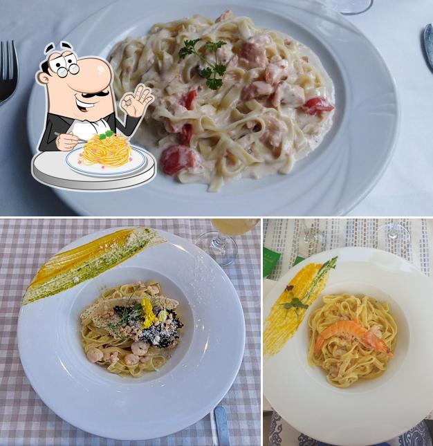 Spaghetti alla carbonara al Restoran Lido Marina Umag