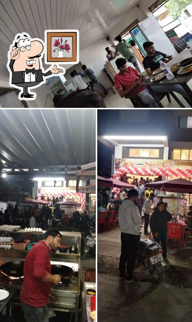 The interior of Shree Sai Hotel