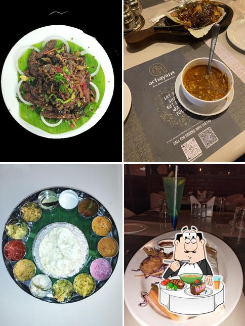 Hot and sour soup at Achayan's Fine Dine Restaurant