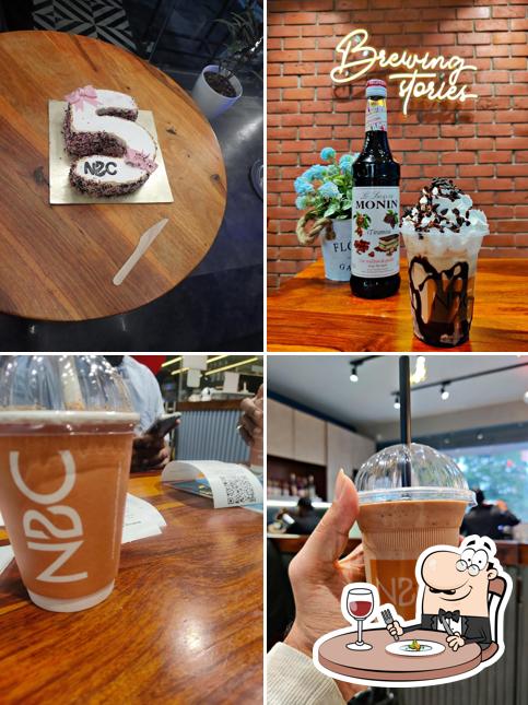 The restaurant's food and drink