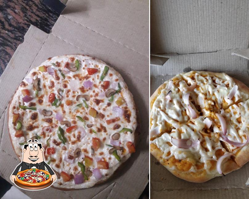 Pick different types of pizza