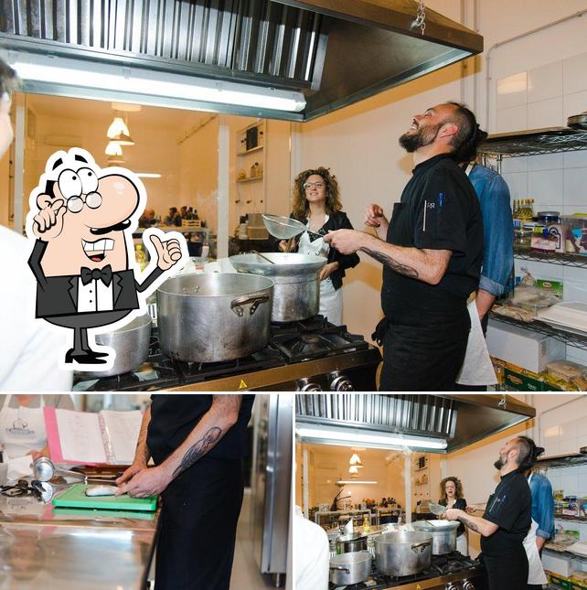 Gli interni di Scuola di cucina e co