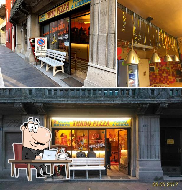 Gli interni di Turbo Pizza Rossano Veneto
