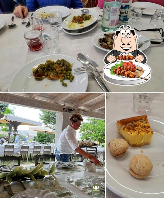 La cibo e interni del ristorante