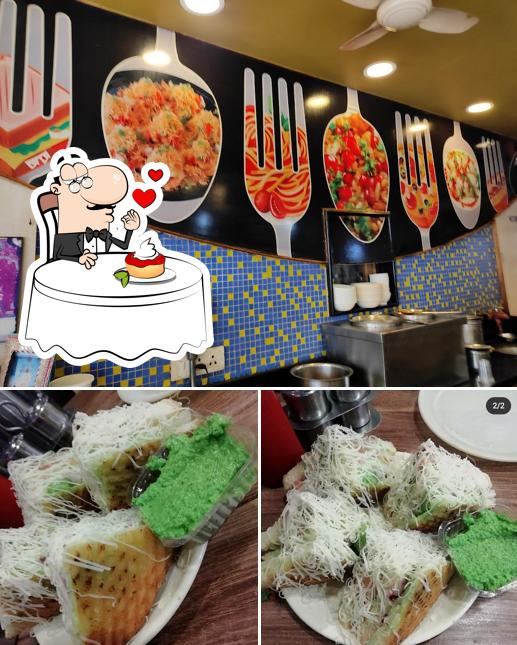 Sadhana Bhel House provides a number of desserts
