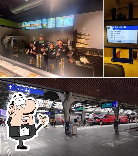 Gli interni di Subway Zürich HB