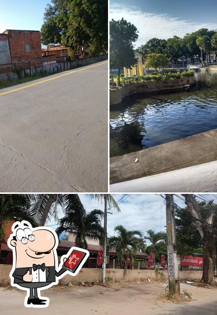 O exterior do Skina Brasil Restaurante e Pizzaria