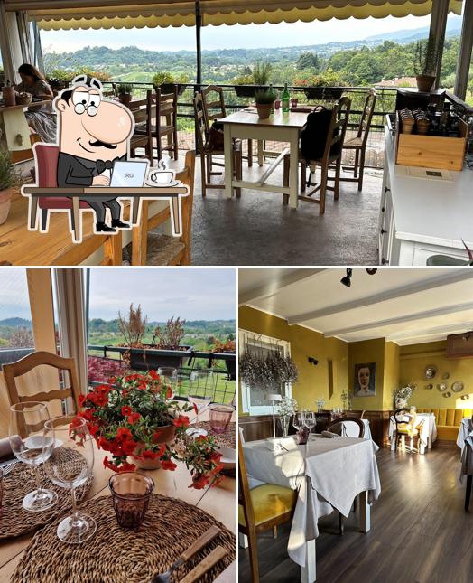 Gli interni di Osteria alla Baracca