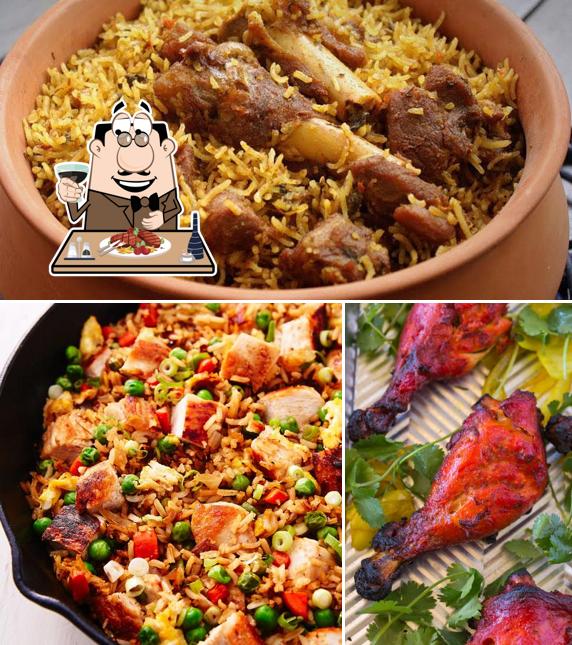 Order meat dishes at Avadi Charminar Biriyani