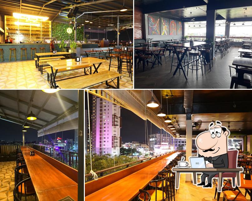 The interior of Barrys Sky Lounge - Bar & Kitchen