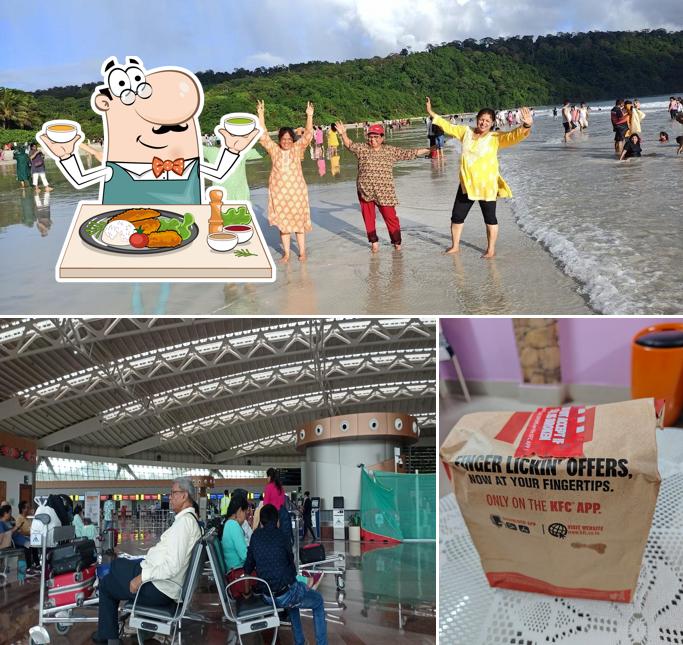 This is the image displaying food and beverage at KFC VSI Airport