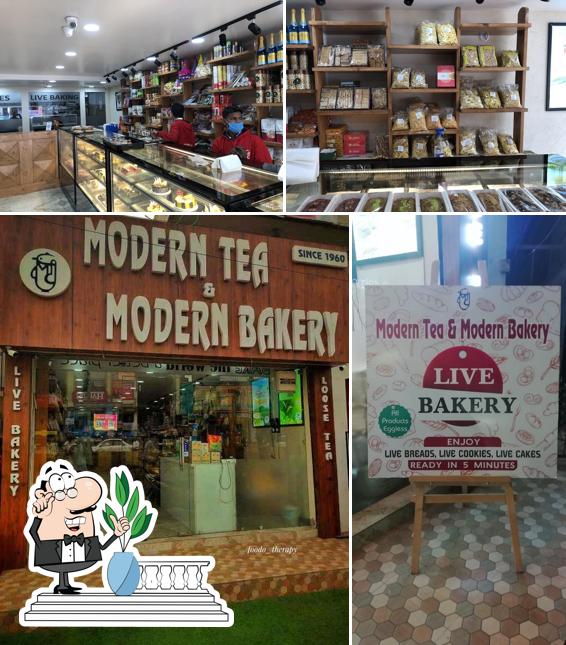 The exterior of Modern Tea & Modern Bakery, Engineering College Chauraha