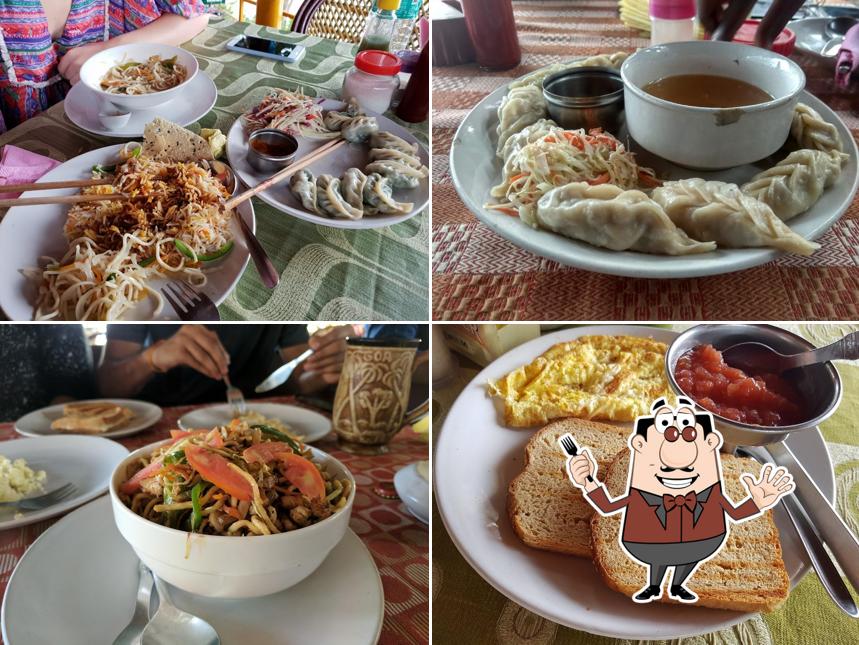 Food at Tibetan Restaurant And German Bar