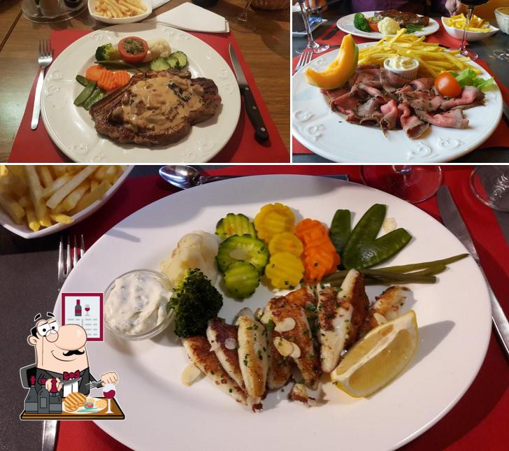 Ordina i un pasto a base di carne a Auberge du Chêne