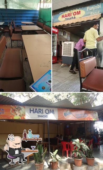 Take a seat at one of the tables at Hari Om Dhaba