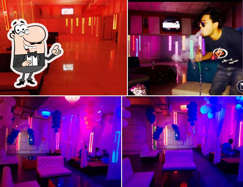 The interior of Heavens Club