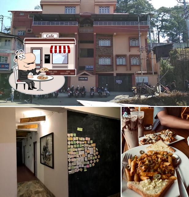 You can get some fresh air at the outside area of Living Roof Shillong- Hotel & Cafe