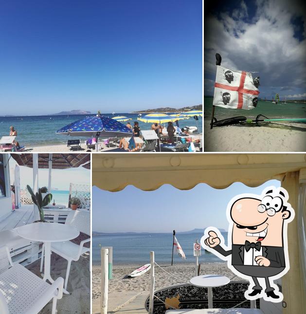 Gli interni di Marina Maria Beach windsurf & bar