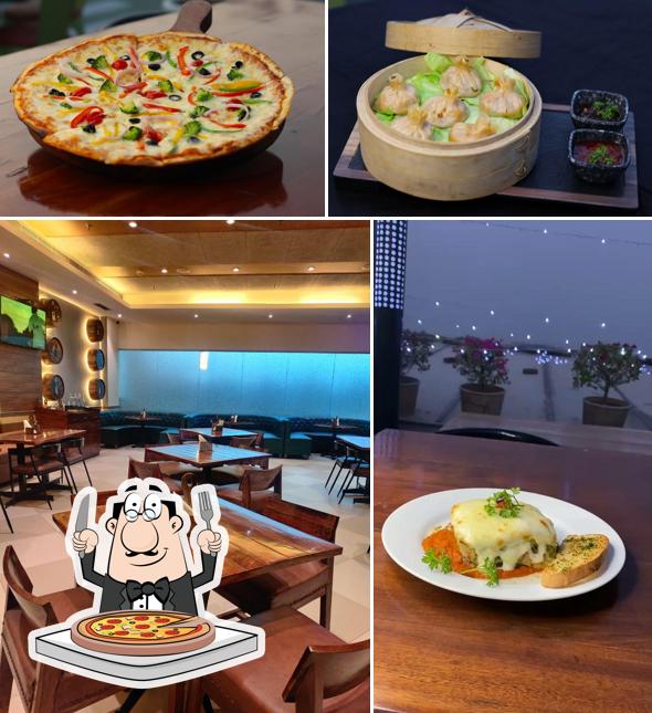 Pick various types of pizza