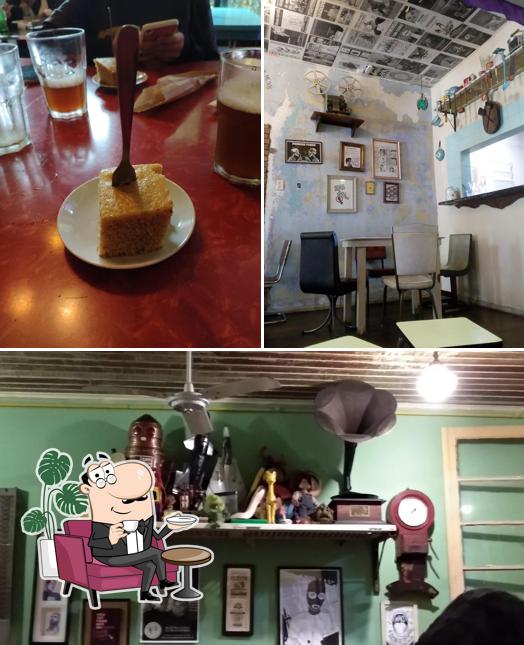 Dê uma olhada a imagem apresentando interior e cerveja a Aurora Restaurante Antiespecista