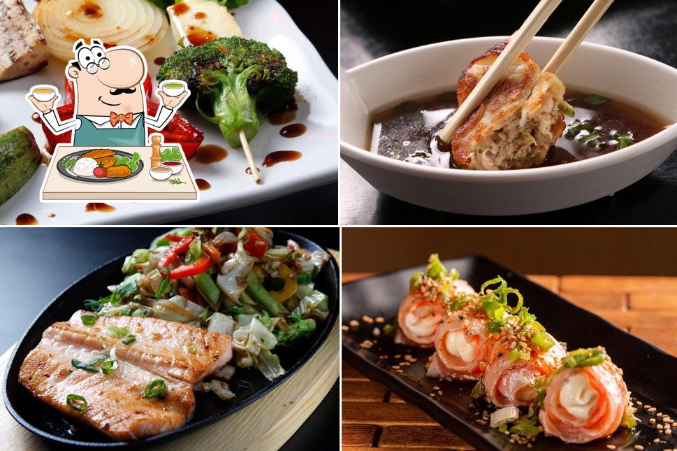 Platos en Sushi Akyrio Leme