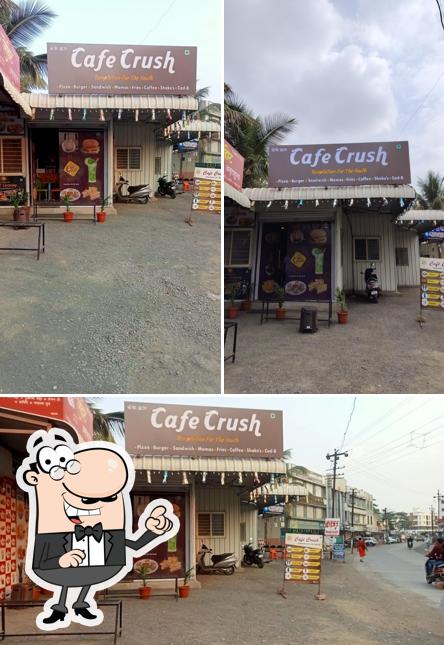 The exterior of Cafe Crush